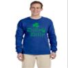 ALLNTRENDS Men's Long Sleeve Dilly Dilly St Patrick's Cheers Beer Shamrock Tee (2XL, Royal Blue) view 1