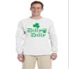 ALLNTRENDS Men's Long Sleeve Dilly Dilly St Patrick's Cheers Beer Shamrock Tee (2XL, White) view 1