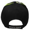 AES Myrtle Beach MB Script South Carolina SC Black Embroidered Cap Hat 722L view 4