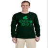ALLNTRENDS Men's Long Sleeve Dilly Dilly St Patrick's Cheers Beer Shamrock Tee (S, Forest Green) view 1