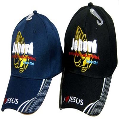 AES Jehova I Heart Jesus Christian Dark Blue Embroidered Cap Hat 843A