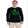 ALLNTRENDS Men's Long Sleeve Dilly Dilly St Patrick's Cheers Beer Shamrock Tee (XL, Black) view 1