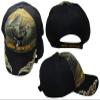 AES Deer Hunter Black Bill Camouflage Camo Embroidered Cap Hat 902A view 1
