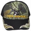AES Deer Hunter Black Bill Camouflage Camo Embroidered Cap Hat 902A view 3