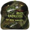 AES Me & My Big Mouth Fishing Bass Camouflage Camo Embroidered Cap Hat 924A view 3