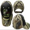 AES Me & My Big Mouth Fishing Bass Camouflage Black Front Embroidered Cap Hat 924A
