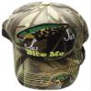 AES Bite Me Fishing Lure Fish Bass Camouflage Camo Embroidered Cap Hat 925A view 2