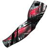 B-Driven Sports Pro-Fit Compression Arm Sleeve for Baseball, Basketball, Football - Muscle-Tendon, Bruising Reduction - Athletic, Men, Women, Youth, Kids - Red Retro XXS (YSTD) - 1 Pc view 1