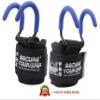 Best Weight Lifting Rod Hooks Heavy Duty Wrist Wraps Power Weight Lifting Training Gym Grips Straps Set of 2 (Blue, Women-Wrist Size Small/Medium) view 1