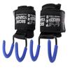 Best Weight Lifting Rod Hooks Heavy Duty Wrist Wraps Power Weight Lifting Training Gym Grips Straps Set of 2 (Blue, Women-Wrist Size Small/Medium) view 2