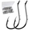 Octopus Baitholder Fishing Hooks Sharp Barbed Beak Fish Hooks Circle Hook High Carbon Steel Extra Sharp Closed Eye J Hook Size: 8# - 6/0# view 1