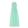 iiniim Big Girls Halter-Neck Chiffon Bridesmaid Dress Wedding Prom Long Maxi Gowns Mint view 1