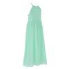 iiniim Big Girls Halter-Neck Chiffon Bridesmaid Dress Wedding Prom Long Maxi Gowns Mint view 3