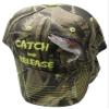 AES Catch & Release Trout Fishing Camouflage Camo Embroidered Cap Hat 936 view 2