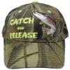 AES Catch & Release Trout Fishing Camouflage Camo Embroidered Cap Hat 936 view 3