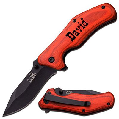 Elk Ridge Free Engraving Custom Pocket Quality Knife Gift For All (ER-A013RW)