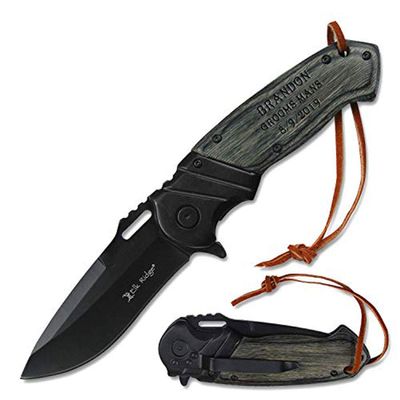 Elk Ridge Free Engraving Custom Pocket Quality Knife Gift For All (ER-003GYB)