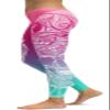 Sister Amy Women's Digital Skull Printted Ankle Elastic Tights Shiny Legging I-Multicolored US XL view 2