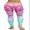 Sister Amy Women's Digital Skull Printted Ankle Elastic Tights Shiny Legging I-Multicolored US XL view 4
