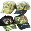 AES Kickin Bass Takin Game Hunting Fishing Camo Black Front Embroidered Cap Hat 941