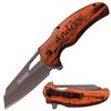 Gifts Infinity Free Engraving Titanium Coated Stainless Steel Quality Pocket Knife (TF-935BW) view 1
