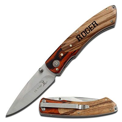 Elk Ridge Free Engraving Custom Pocket Quality Knife Gift For All (ER-301)