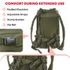 Ever Ready First Aid Tactical Assault Pack - First Aid Rucksack - 18" Military MOLLE Backpack (Olive Drab) view 4