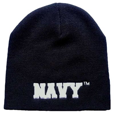 AES 8" Navy USN Letters Military Embroidered Beanie Skull Cap Hat 602D