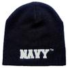 AES 8" Navy USN Letters Military Embroidered Beanie Skull Cap Hat 602D view 1