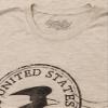 Tee Luv USPS Eagle Postmark Shirt - Premium Tri-Blend United States Postal Service Mail Shirt (Oatmeal Heather) (XXL) view 2
