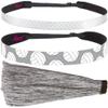 Hipsy Adjustable No Slip Xflex & Grey Volleyball Headbands for Women Gift Packs view 2