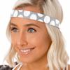 Hipsy Adjustable No Slip Xflex & Grey Volleyball Headbands for Women Gift Packs view 4