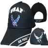 Air Force USAF Wings Shadow Stripe Embroidered Cap Hat 603TB view 1