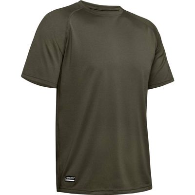 Under Armour Men's Tactical Tech T-Shirt, Marine Od Green (390)/Clear, X-Small
