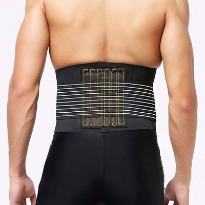 Xemz Breathable Lower Support Belt, Mesh Panels Back Brace Adjustable Wrap, Stabilizing Lumbar for Back Pain, Herniated Disc Great for Walking, Lifting, Posture, Gym - Men & Women (L)