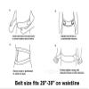 Xemz Breathable Lower Support Belt, Mesh Panels Back Brace Adjustable Wrap, Stabilizing Lumbar for Back Pain, Herniated Disc Great for Walking, Lifting, Posture, Gym - Men & Women (L) view 2