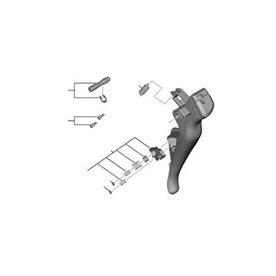 SHIMANO Spares ST-R8050 Left Hand Main Lever Assembly