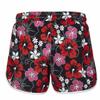 EASYHON Women's Floral Boardshort Elastic Waistband Beach Shorts with Drawstring (Red,XX-Large) view 2