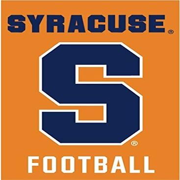 7 Inch Syracuse Orange Football University SU Logo Removable Wall Decal Sticker Art NCAA Home Room Decor 5 by 7 Inches