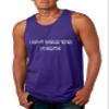 ALLNTRENDS Men's Tank Top Had My Patience Tested I'm Negative Sarcastic Top (L, Purple)