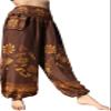RaanPahMuang Viscose Rayon Taj Mahal Casual Pants with Hanging Pocket, X-Large, Dark Brown view 1