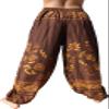 RaanPahMuang Viscose Rayon Taj Mahal Casual Pants with Hanging Pocket, X-Large, Dark Brown view 2