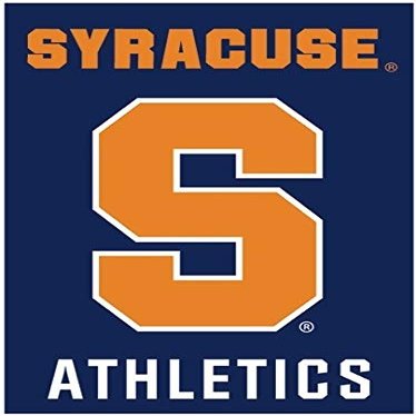 7 Inch Syracuse Athletics University Orange SU Logo Removable Wall Decal Sticker Art NCAA Home Room Decor 5 by 7 Inches