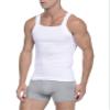 2(X)IST Men's Essential Cotton Square Cut Tank 2-Pack Pure White view 4
