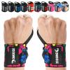 DMoose Wrist Wraps (IPL Approved), Avoid Injury and Maximize Grip with Thumb Loop, 18" or 12" Gym Wrist Wraps Pair, Wrist Wraps for Weightlifting Men, Wrist Brace for Working Out & Wrist Support view 1