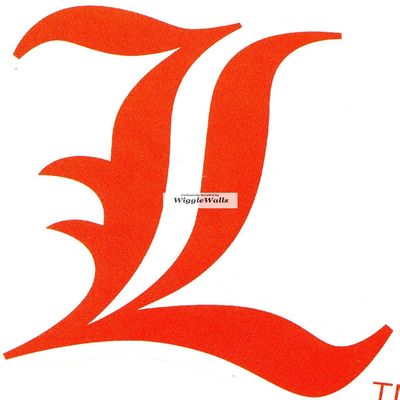 4 Inch Letter L Logo University Louisville Cardinals UL UofL Removable Wall Decal Sticker Art NCAA Home Room Decor 3.5 by 4 Inches