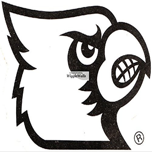 2 Inch Cardinal Bird University Louisville Cardinals Logo UL UofL Removable Wall Decal Sticker Art NCAA Home Room Decor 2 by 2 Inches