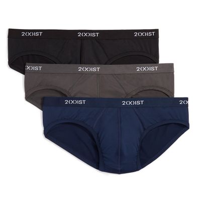 2(X)IST Men's Micro Speed Dri No Show Brief 3-Pack