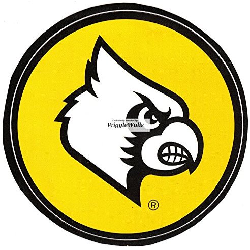 3 Inch Cardinal Bird Logo University Louisville Cardinals UL UofL Removable Wall Decal Sticker Art NCAA Home Room Decor 3 by 3 Inches