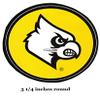 3 Inch Cardinal Bird Logo University Louisville Cardinals UL UofL Removable Wall Decal Sticker Art NCAA Home Room Decor 3 by 3 Inches view 2